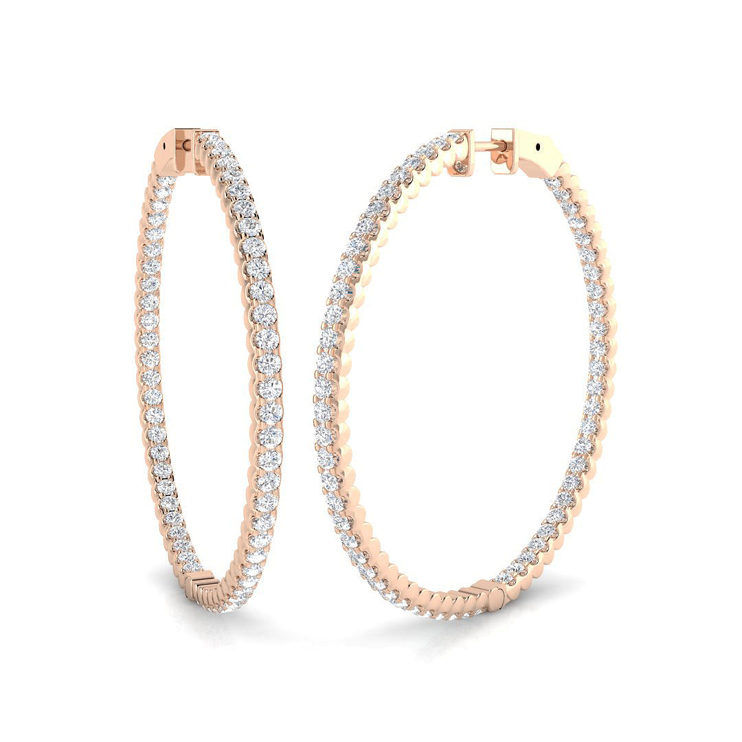 Round Diamond Earrings