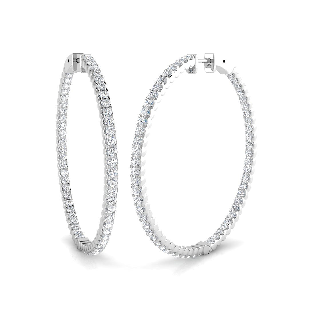 Round Diamond Earrings