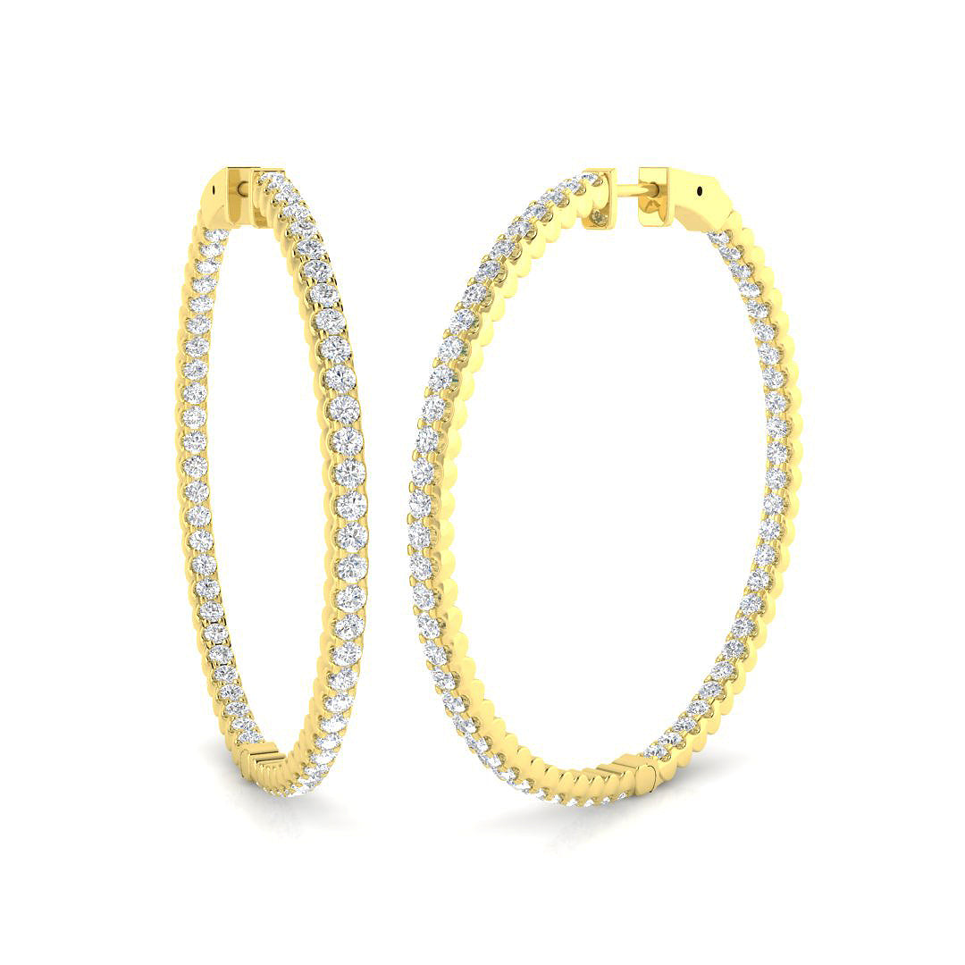 Round Diamond Earrings