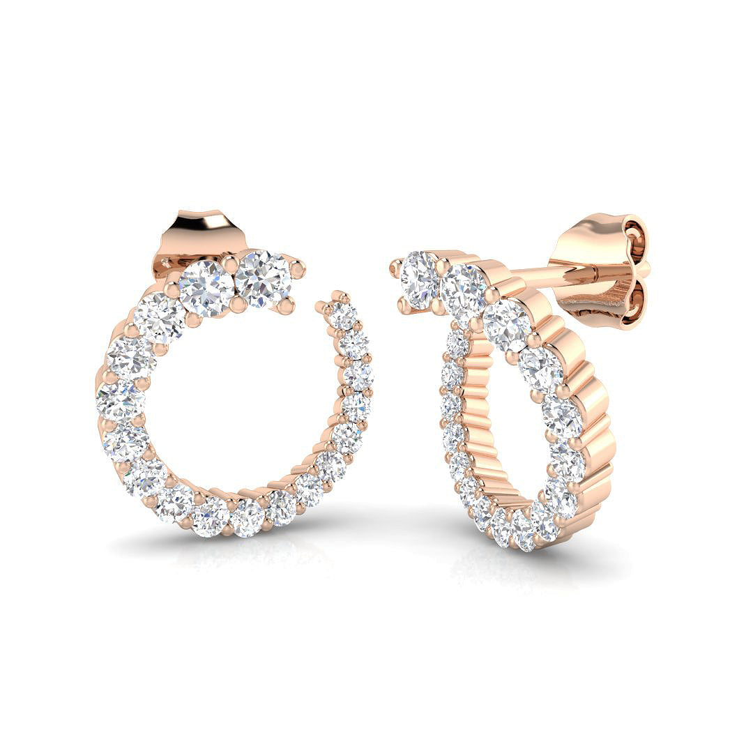 Round Diamond Earrings