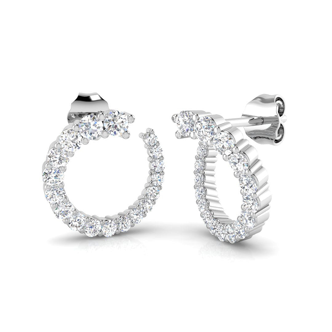 Round Diamond Earrings