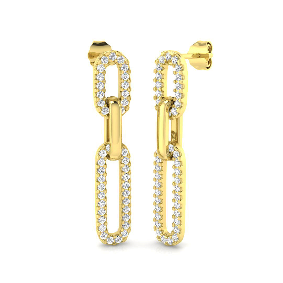 Round Diamond Earrings