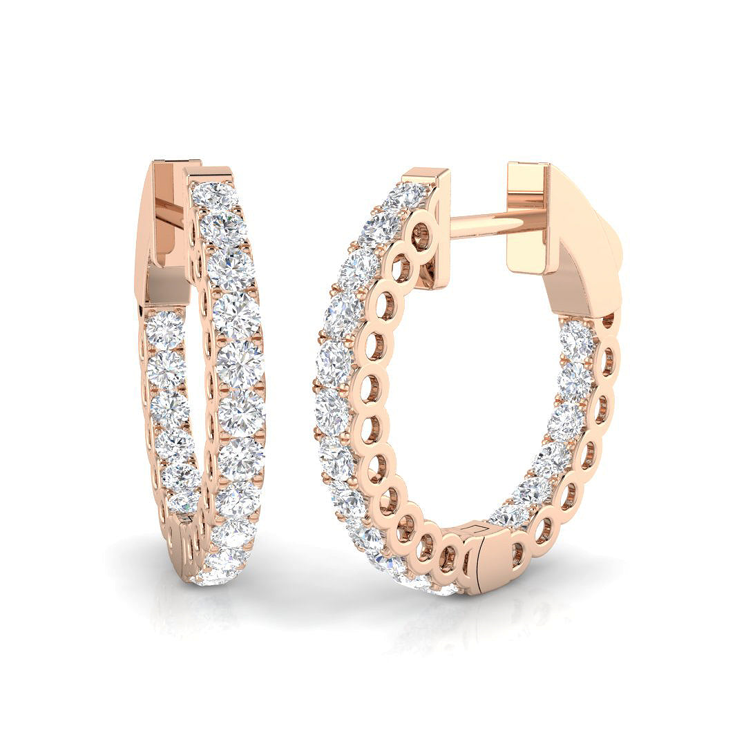Round Diamond Earrings