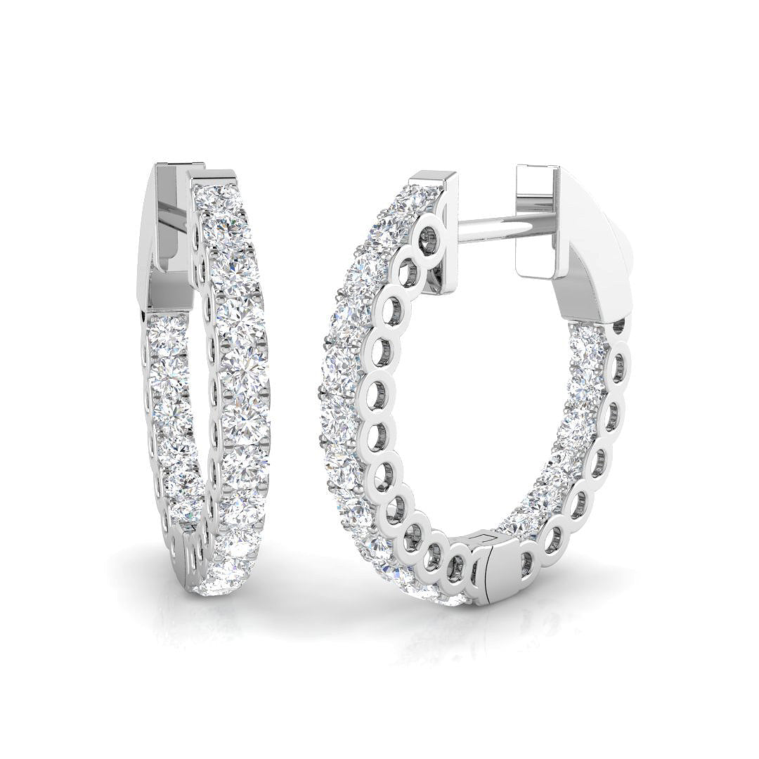 Round Diamond Earrings