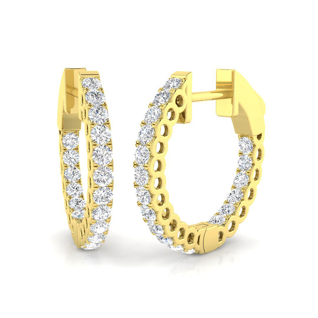 Round Diamond Earrings