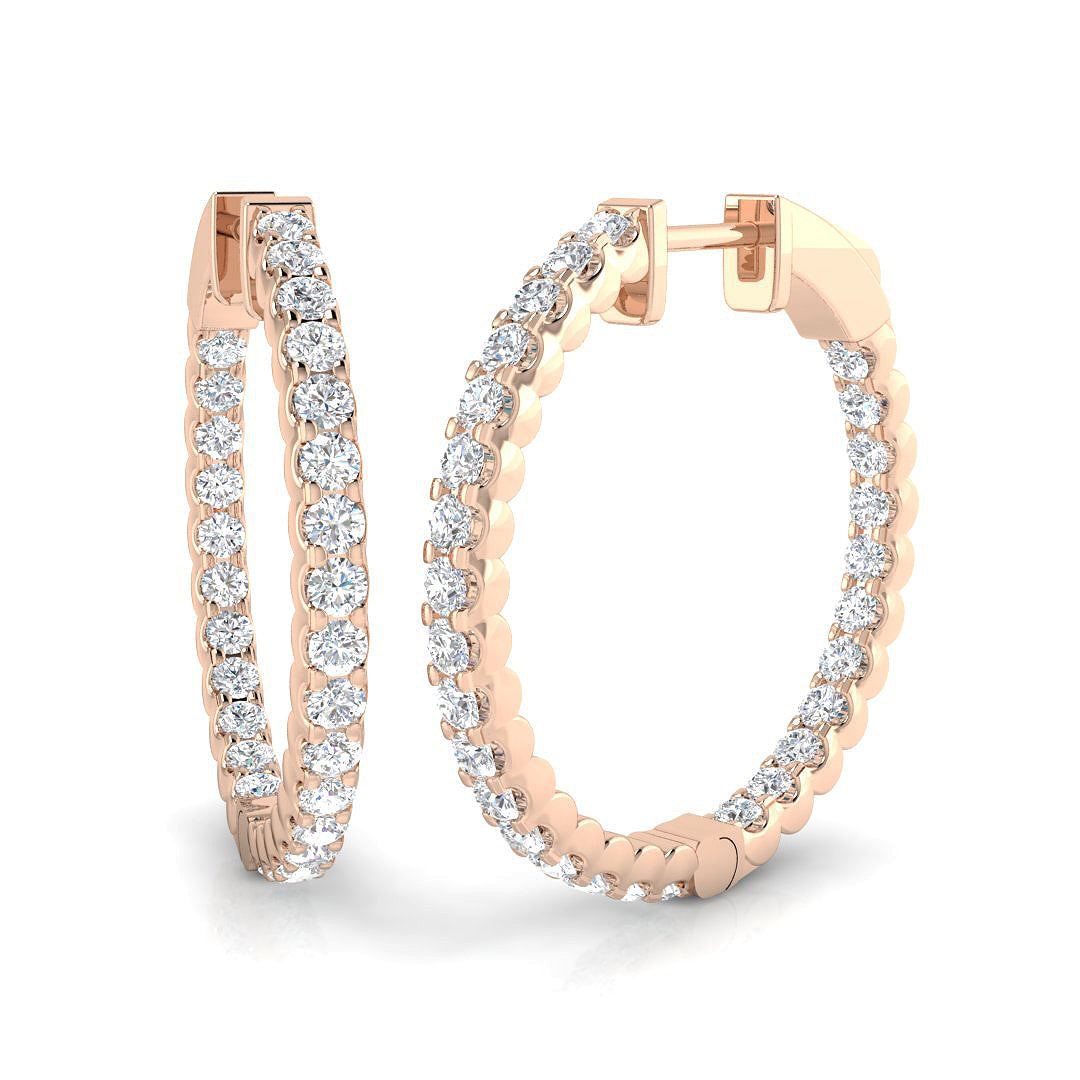 Round Diamond Earrings