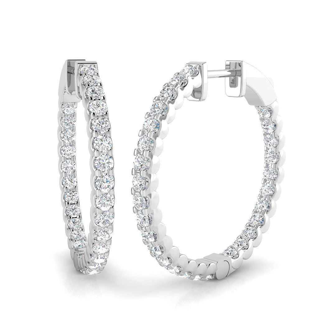 Round Diamond Earrings