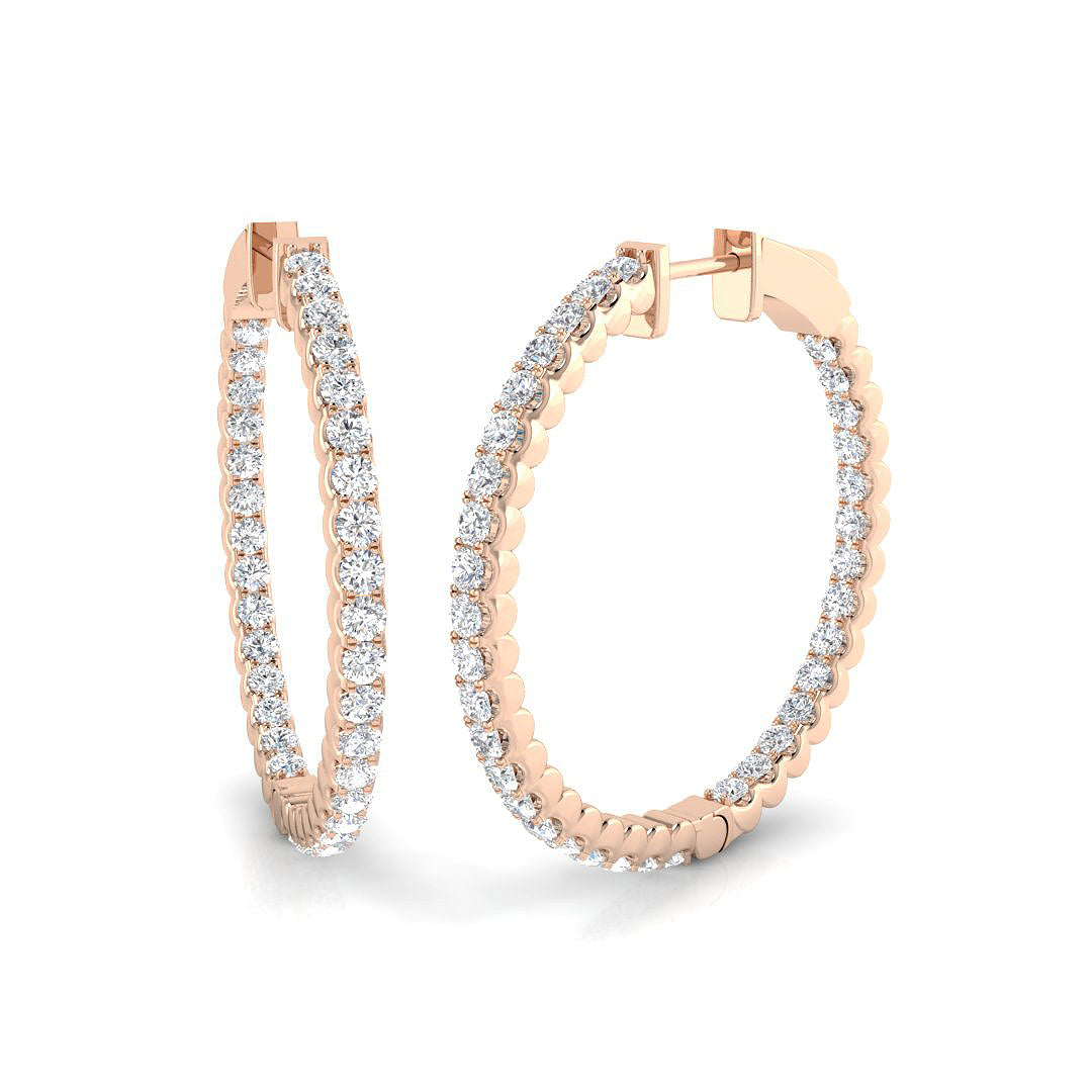 Round Diamond Earrings