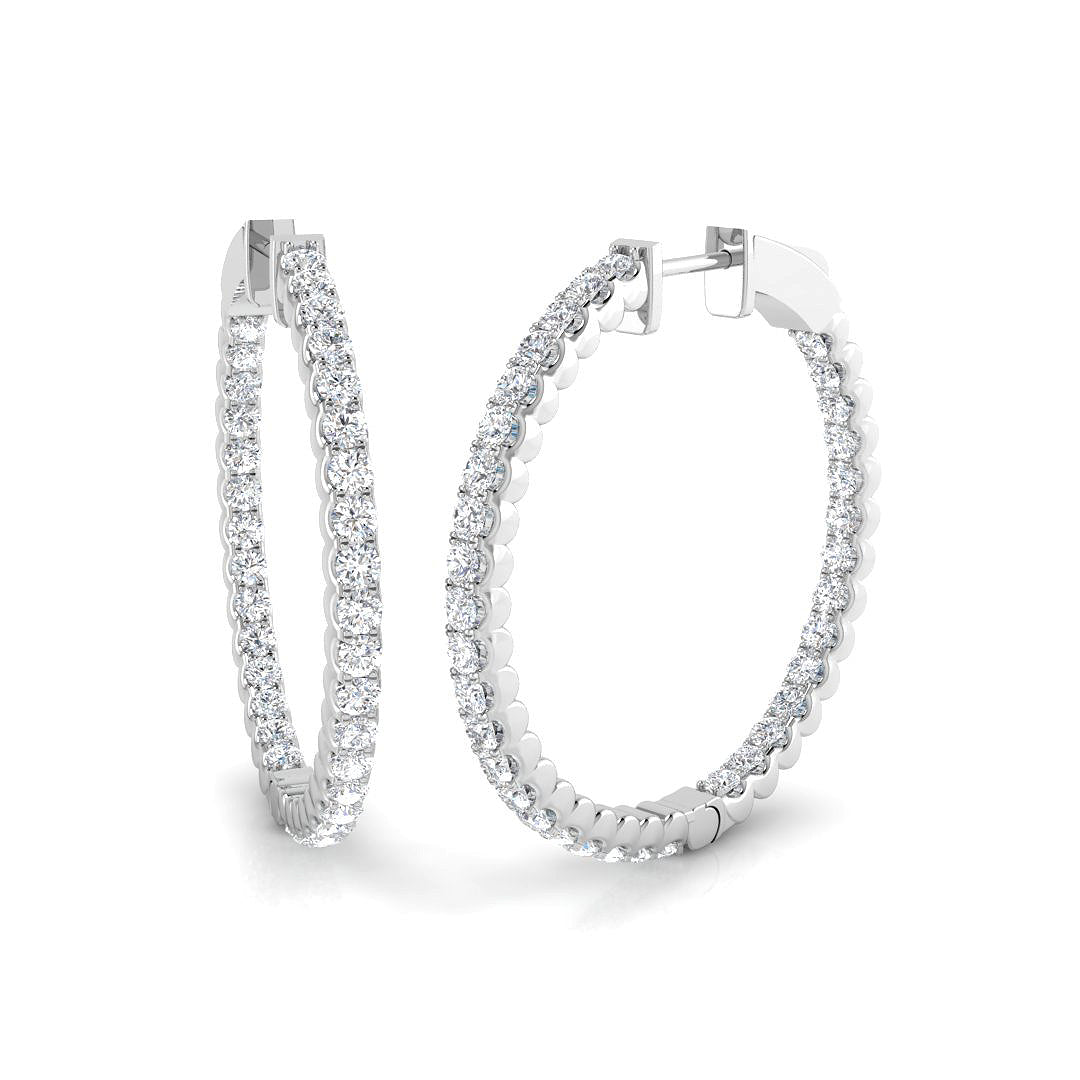 Round Diamond Earrings