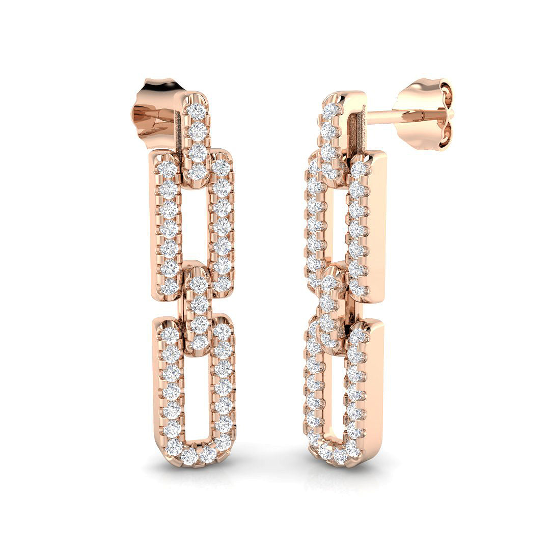Round Diamond Earrings