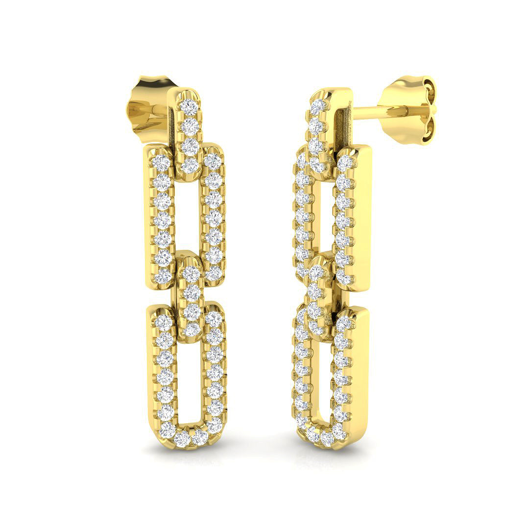 Round Diamond Earrings