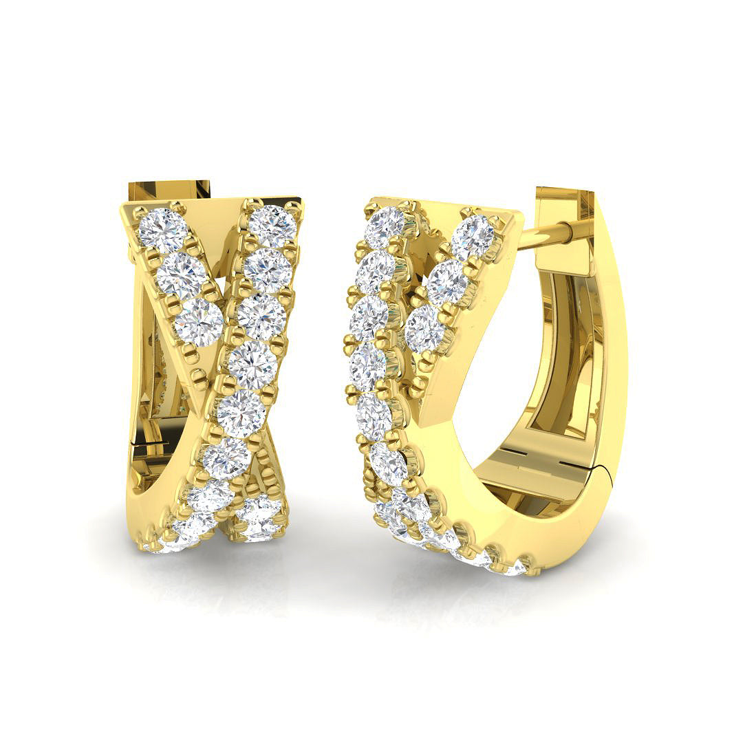 Round Diamond Earrings