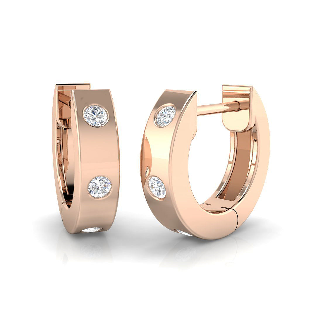 Round Diamond Earrings