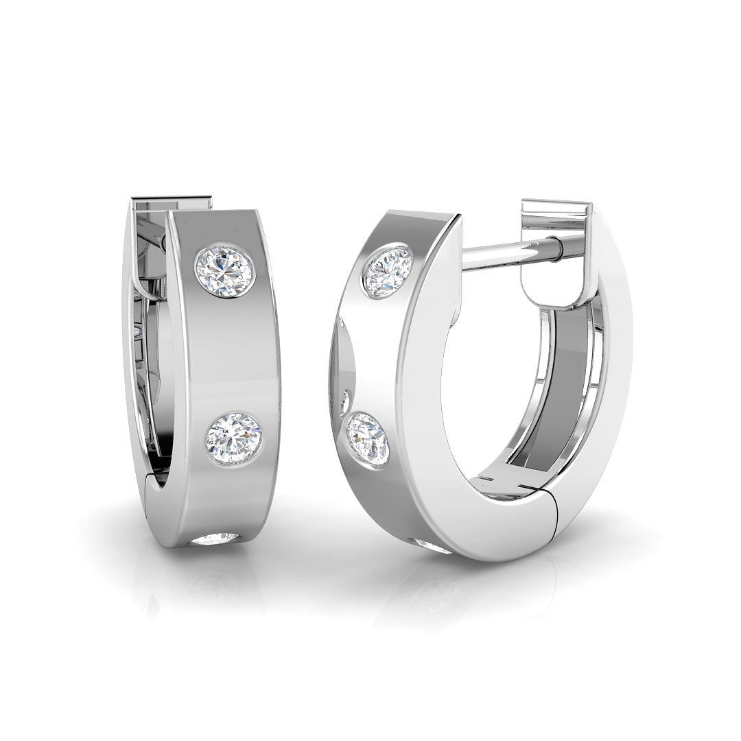 Round Diamond Earrings