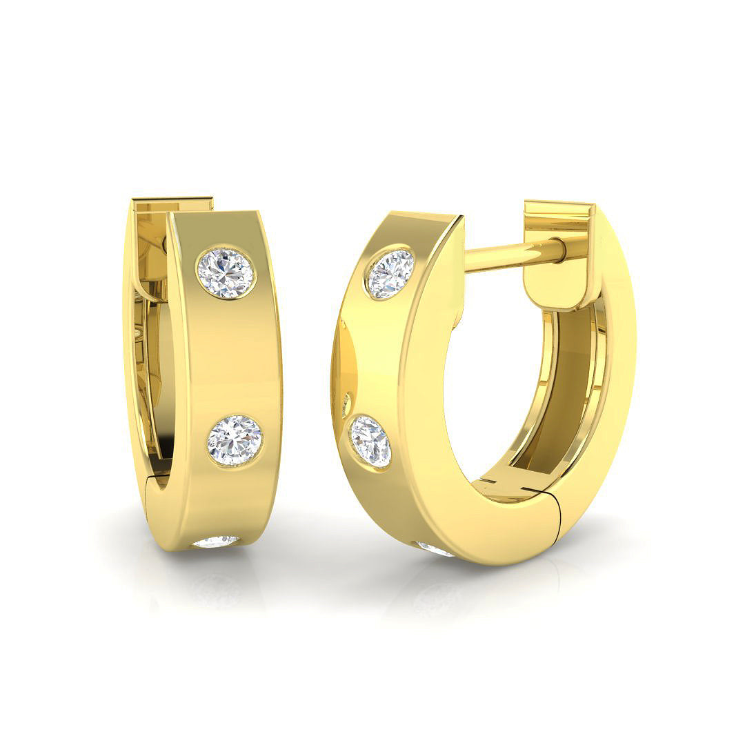 Round Diamond Earrings