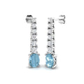 Oval Gemstone Earrings