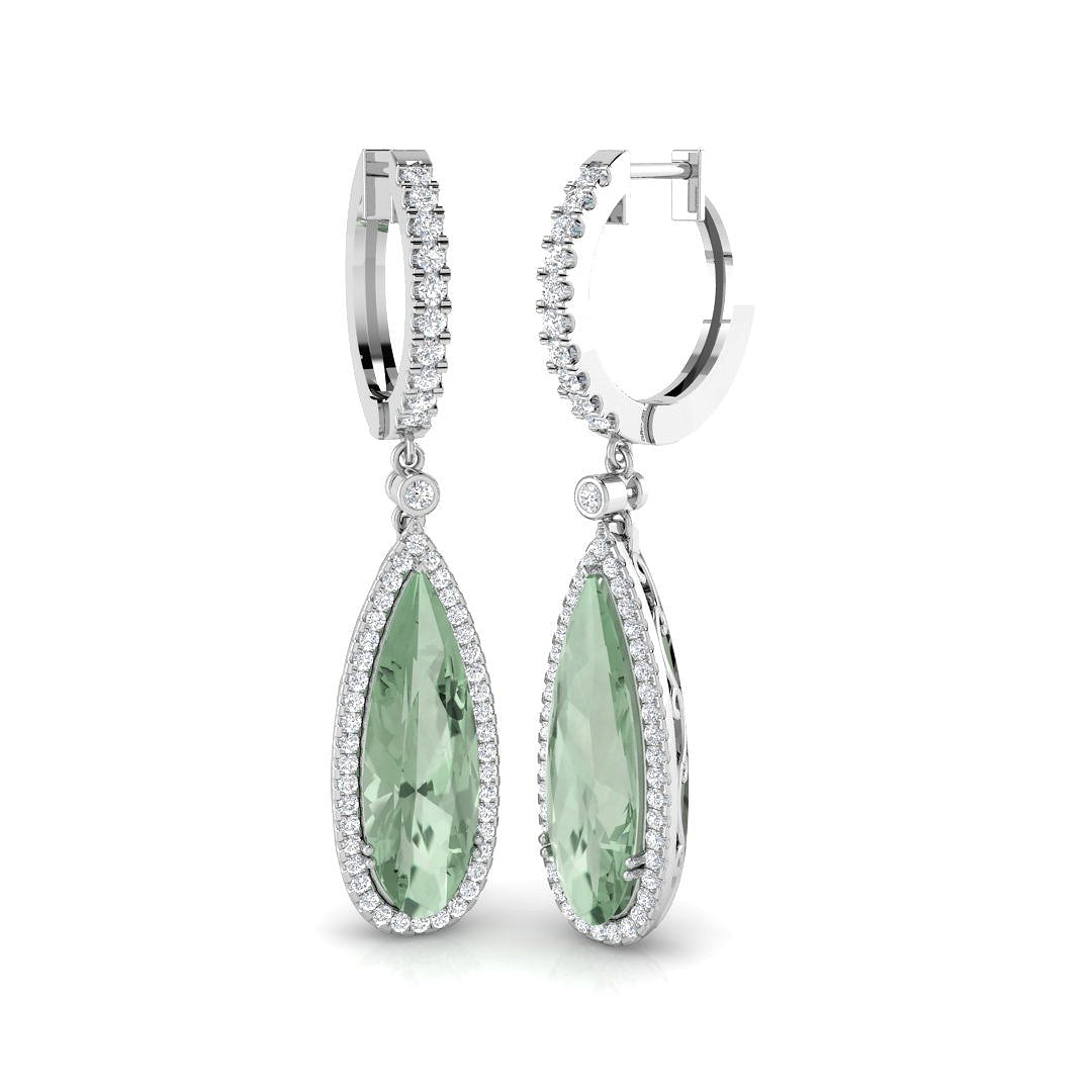 Pear Gemstone Earrings
