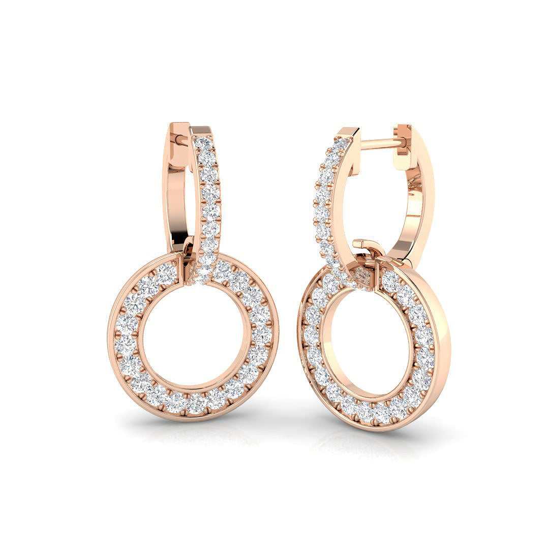 Round Diamond Earrings