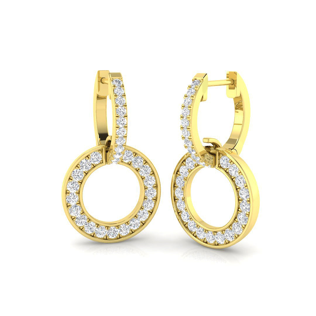Round Diamond Earrings
