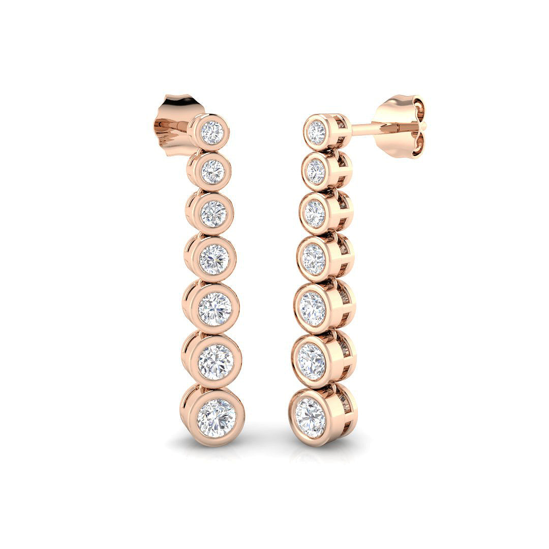 Round Diamond Earrings