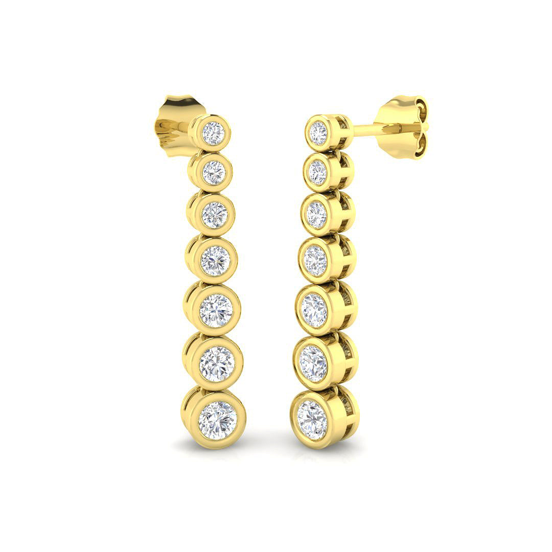 Round Diamond Earrings