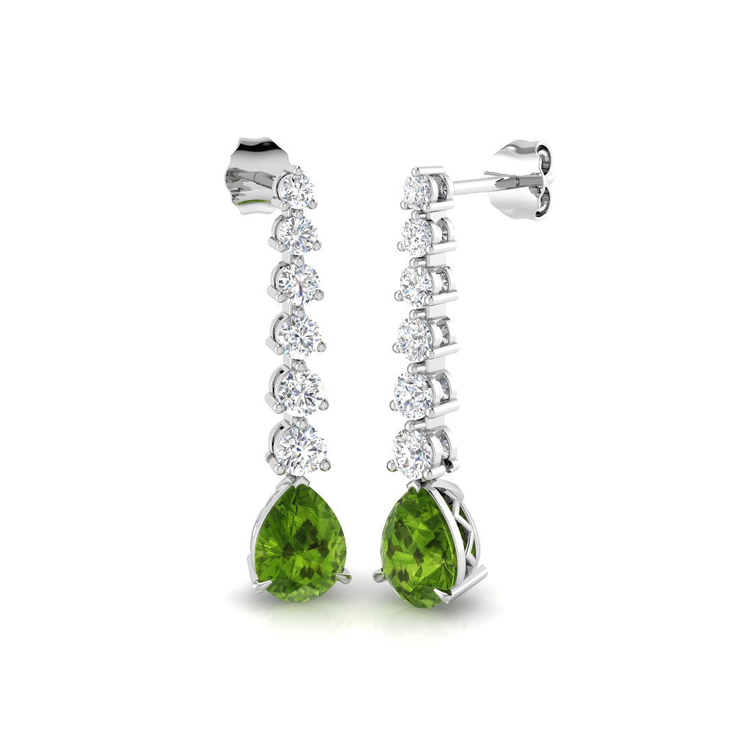 Pear Multi Sapphire Earrings