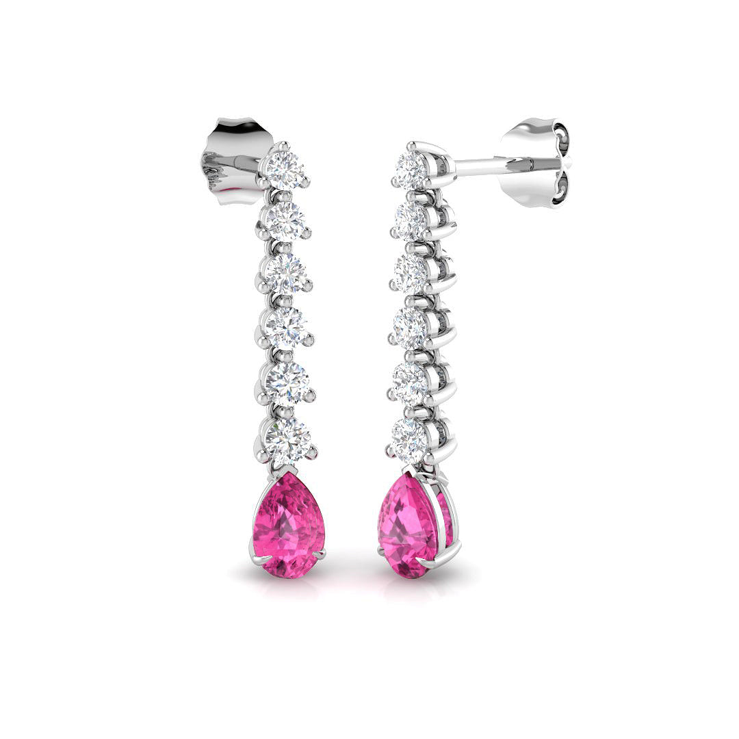 Pear Gemstone Earrings