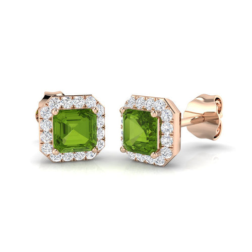 Cushion Multi Sapphire Earrings