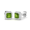 Cushion Multi Sapphire Earrings