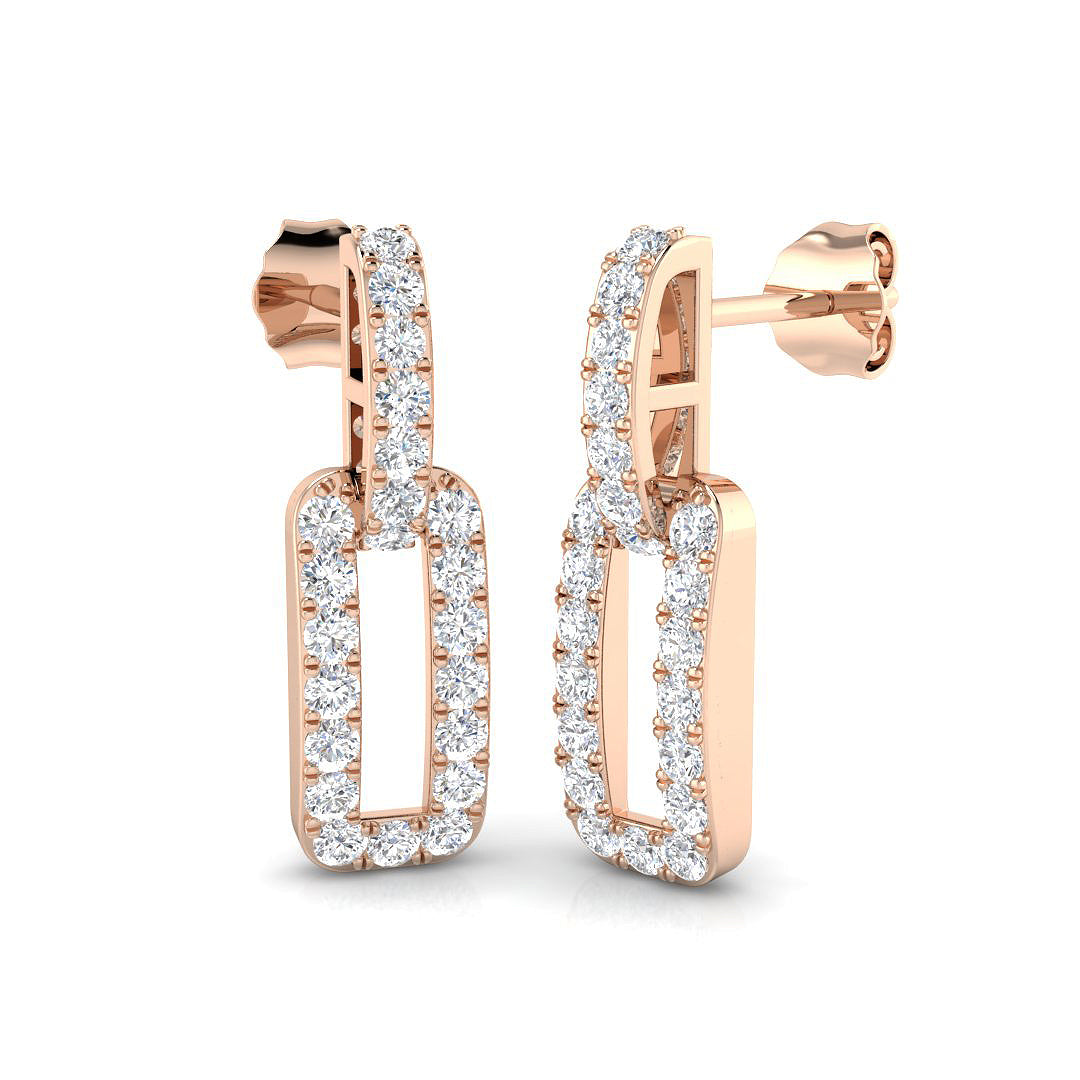 Round Diamond Earrings