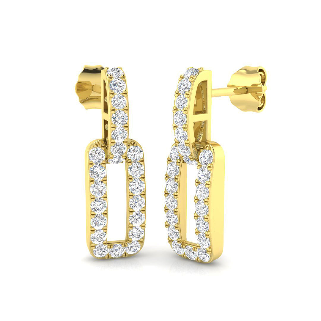 Round Diamond Earrings
