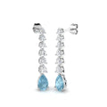 Pear Aquamarine Earrings