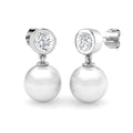 Round Pearl Earrings
