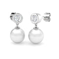 Round Pearl Earrings