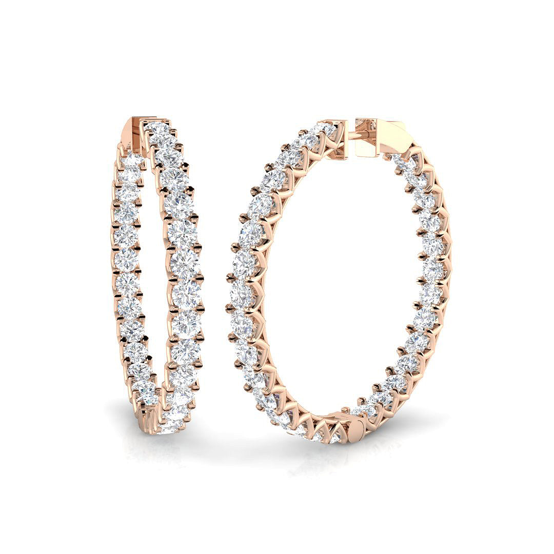 Round Diamond Earrings