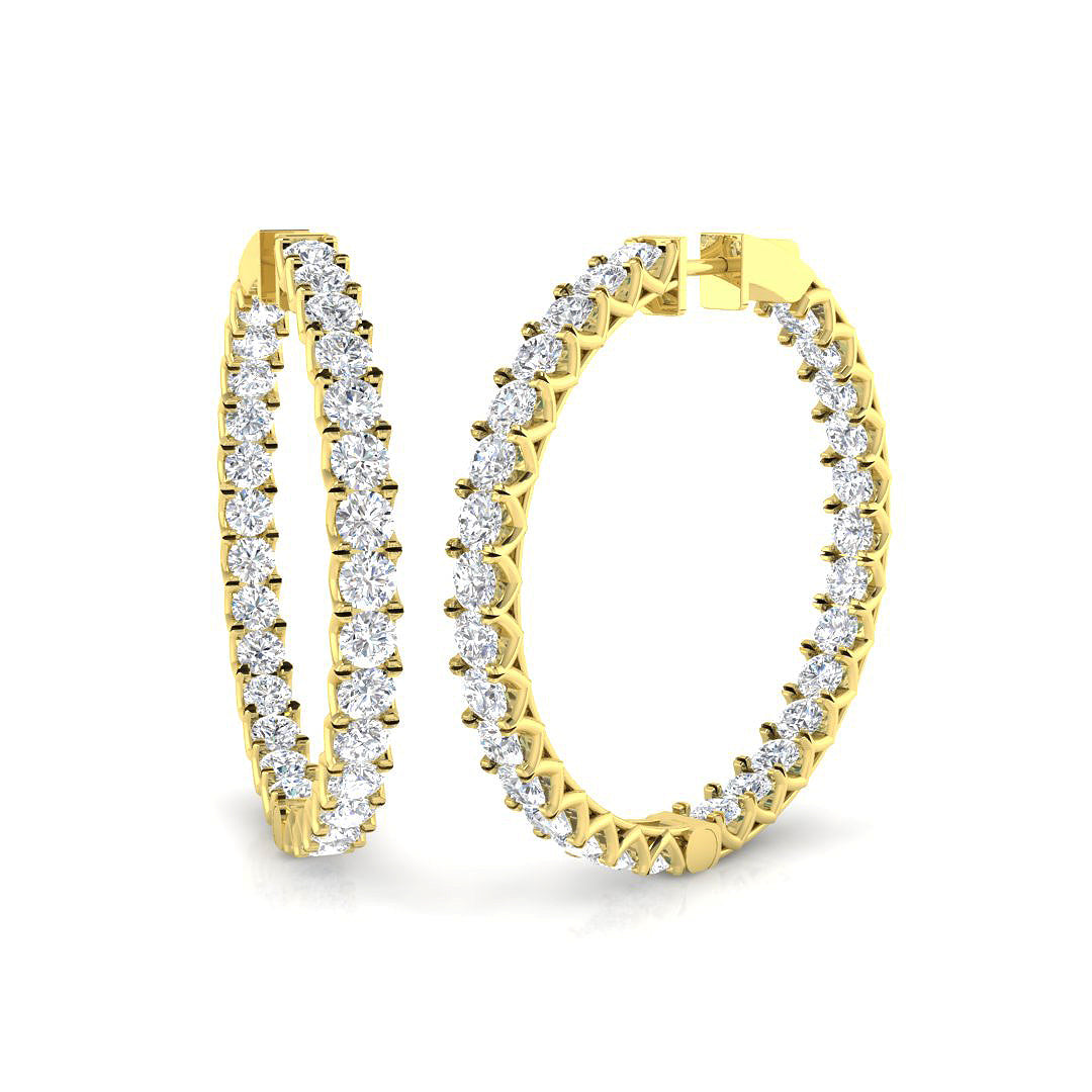 Round Diamond Earrings