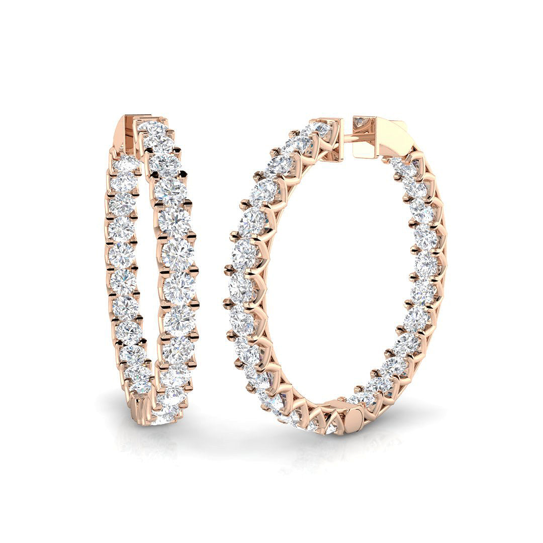 Round Diamond Earrings