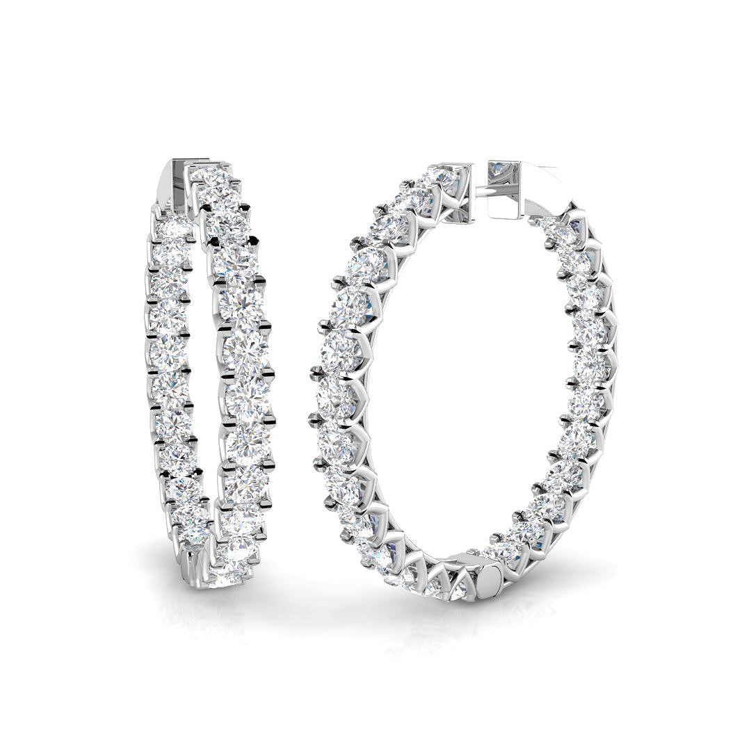 Round Diamond Earrings
