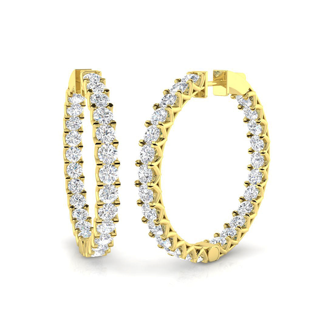 Round Diamond Earrings