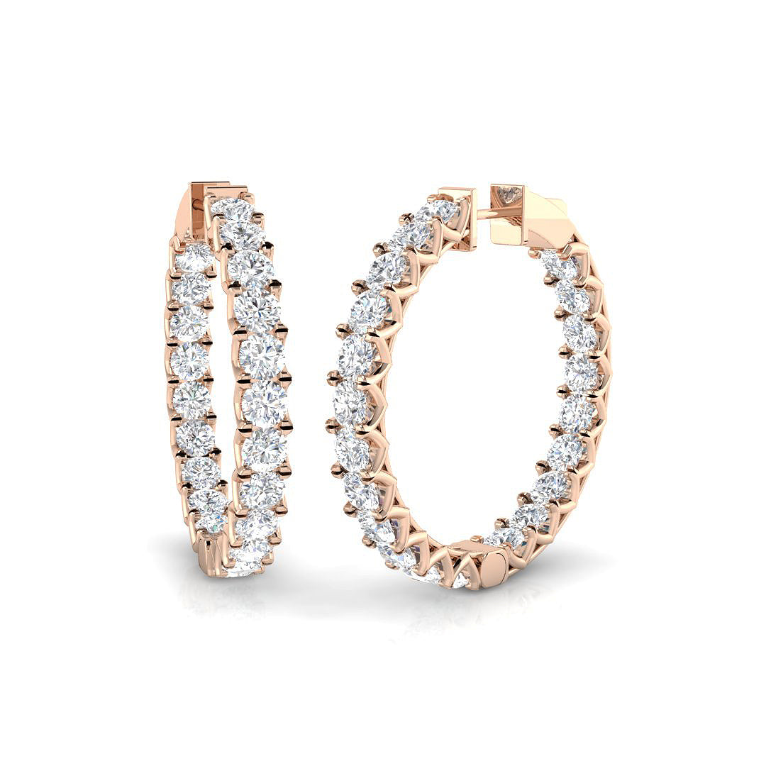 Round Diamond Earrings