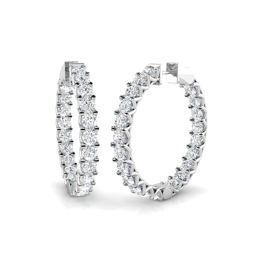 Round Diamond Earrings