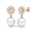 Round Pearl Earrings