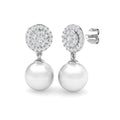 Round Pearl Earrings