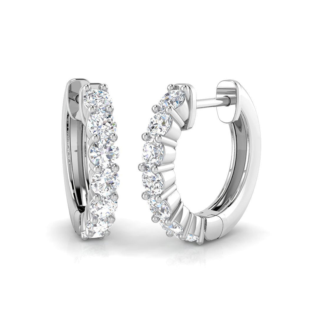 Round Diamond Earrings