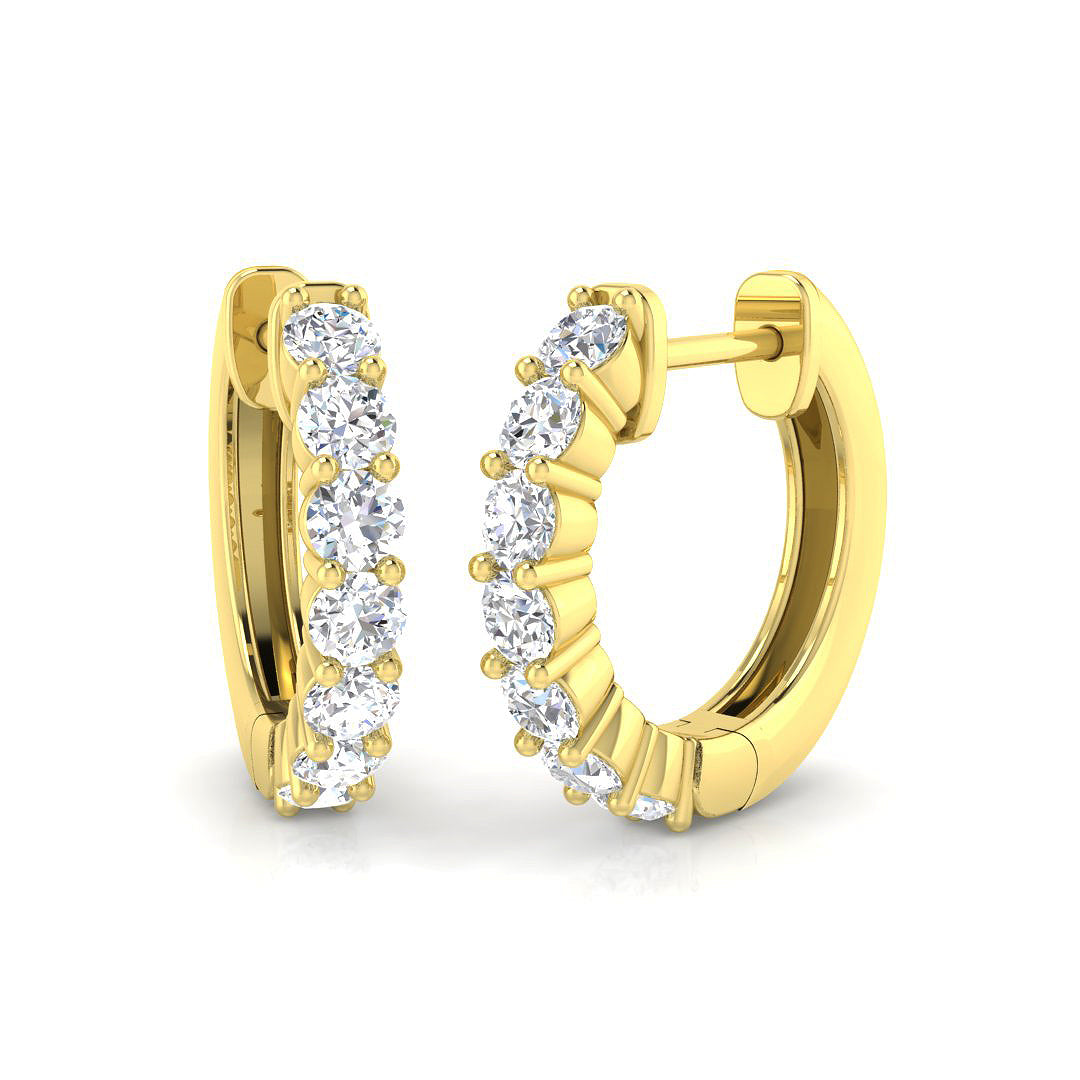 Round Diamond Earrings