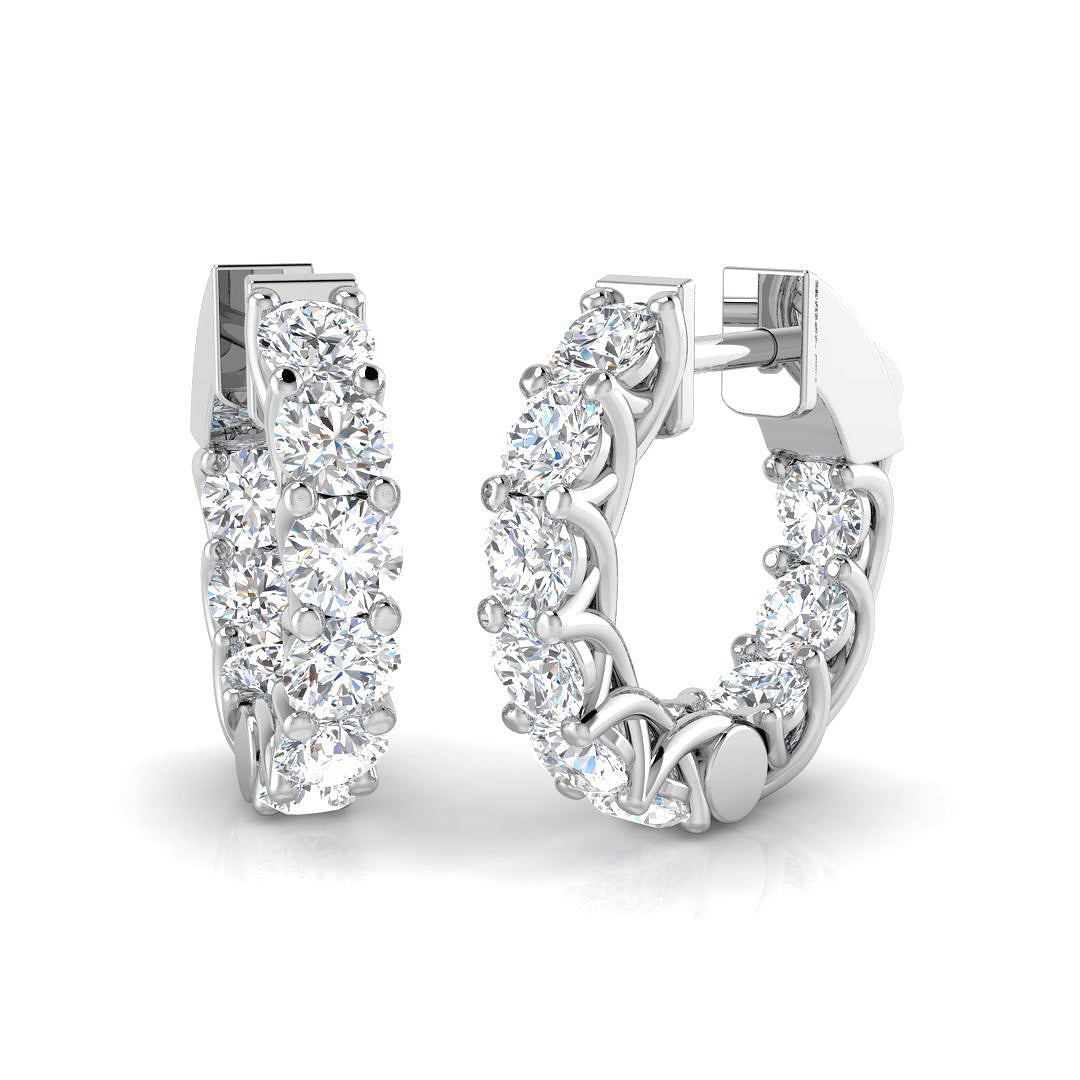 Round Diamond Earrings