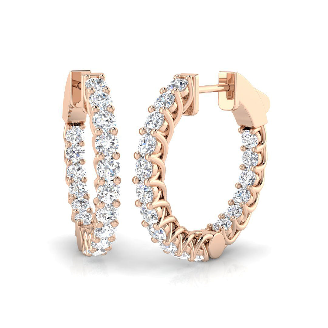Round Diamond Earrings