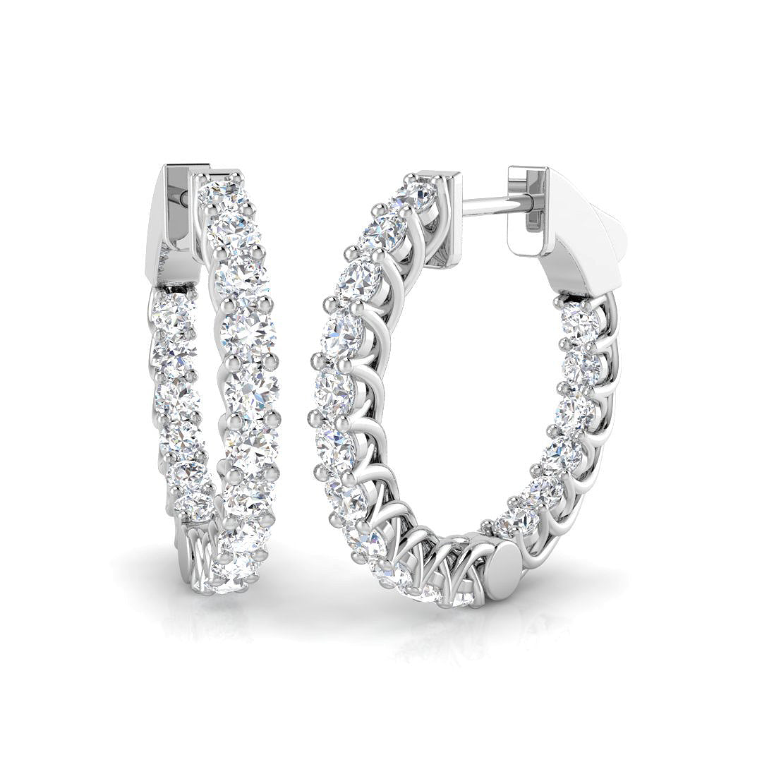 Round Diamond Earrings
