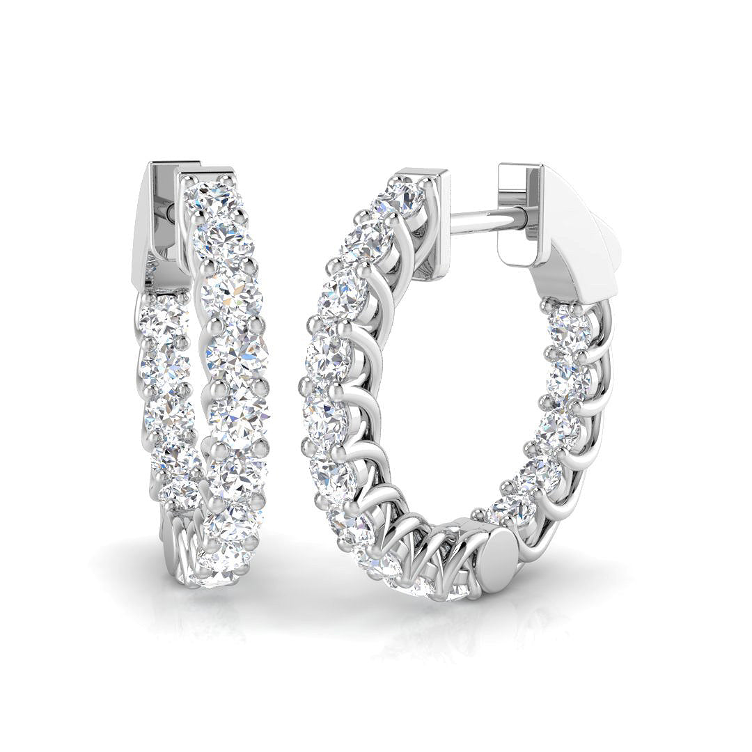 Round Diamond Earrings
