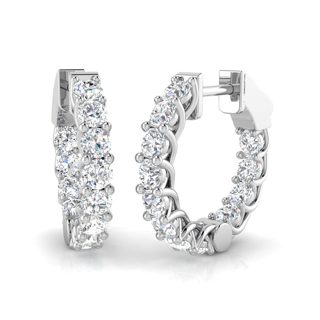 Round Diamond Earrings